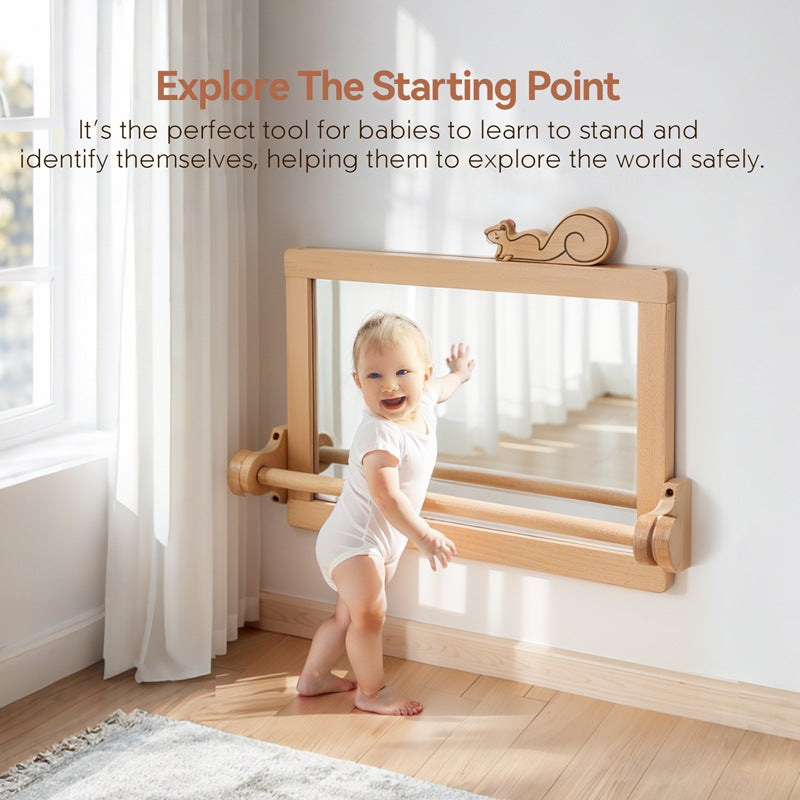 Safe Toddler Wall Mountable Baby Mirror