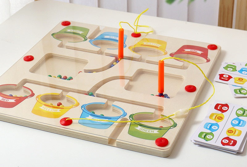 Magnetic Colour Sorting Maze 2 Pens Number Learning Toy