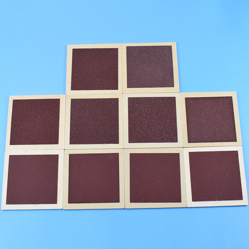 Montessori Rough and Smooth Board Sensorial Touch and Textures Matching Activity