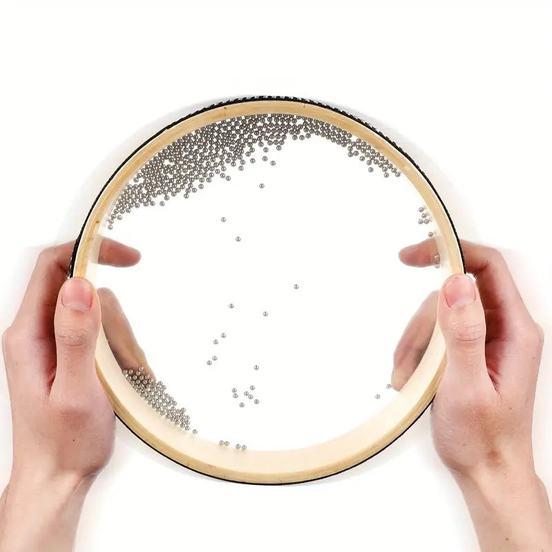 Ocean Drum Sea Wave Tamborine Kids Wooden Natural Percussion Musical Instrument Sound Sensory Toy