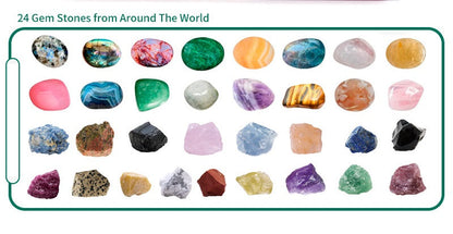 Real Gemstone Crystal Christmas Advent Calendar