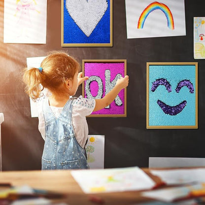 Sensory Sequine Wall Panel Toy Frame