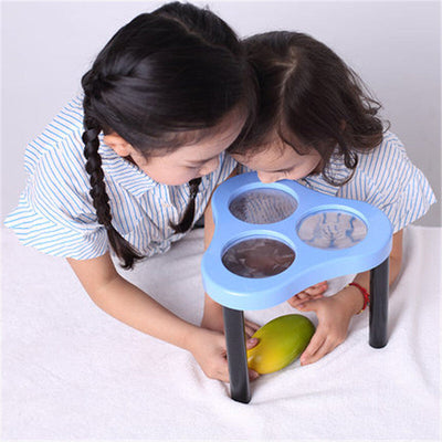 Loupe de table avec support pour enfant – Outil d'observation sensorielle