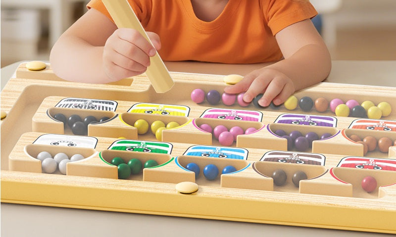 Junior Mini Portable PVC Magnetic Pen Colour Sorting Board