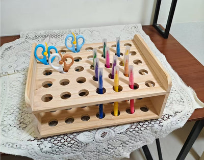 Childcare Large Tabletop Scissor Holder Organiser Cabinet