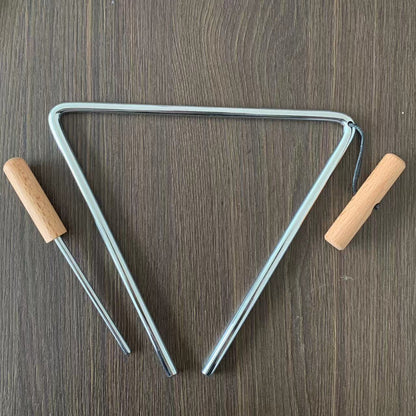 7 Inch 17.7 cm Steel Triangle Percussion Instrument  Kids Musical Instrument Sound SensoryToy