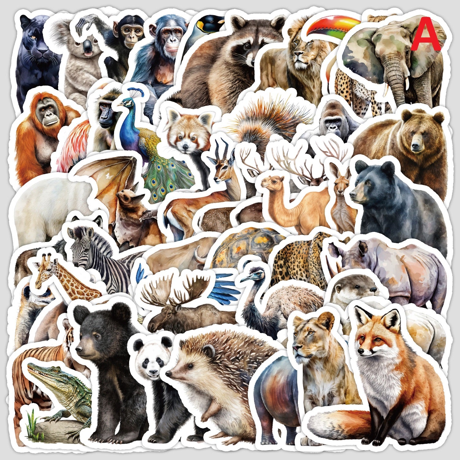 DIY Arts and Craft Bulk Lot of 50 Aussie Stickers Animals Jungle Farm various Themes