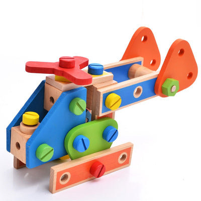 Construction de jeux de construction Blocs en bois de 70 pièces Meilleurs jouets à fonctions ouvertes pour enfants
