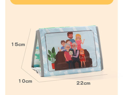 Toddler  Insertable Family Album First Photo Album Plush Tactile Sensory Customisable Cloth Book