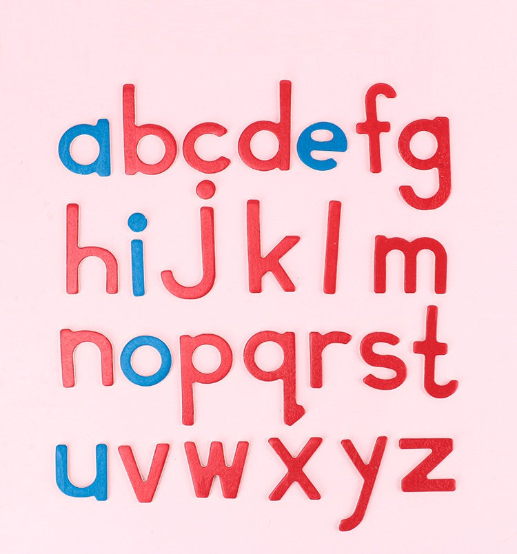 Wooden Letters Montessori Moveable Alphabet 26 set or Tray
