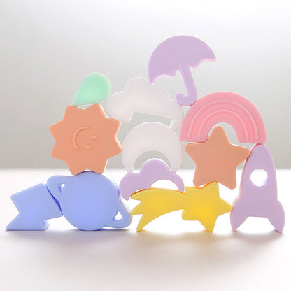 Montessori silicone shape puzzle (STARS)