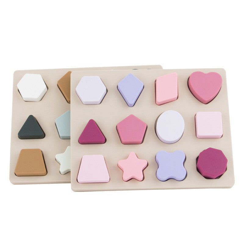 Montessori silicone shape puzzle