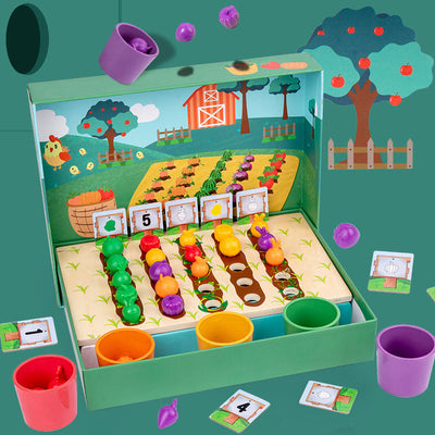 EduFarm – Apprendre en s'amusant – Jeu de comptage et de couleurs Montessori