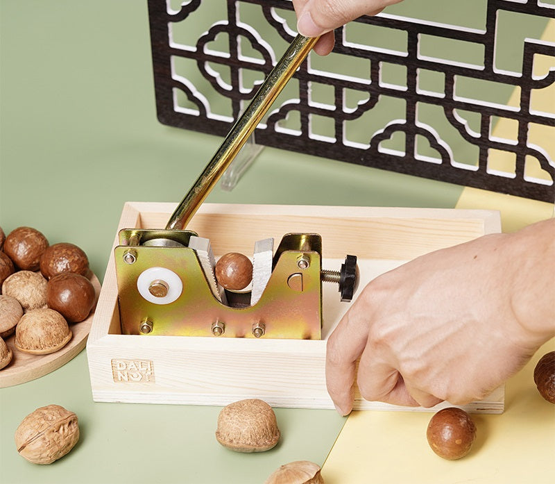 Wooden Macadamia Nut Cracker Handheld Opener