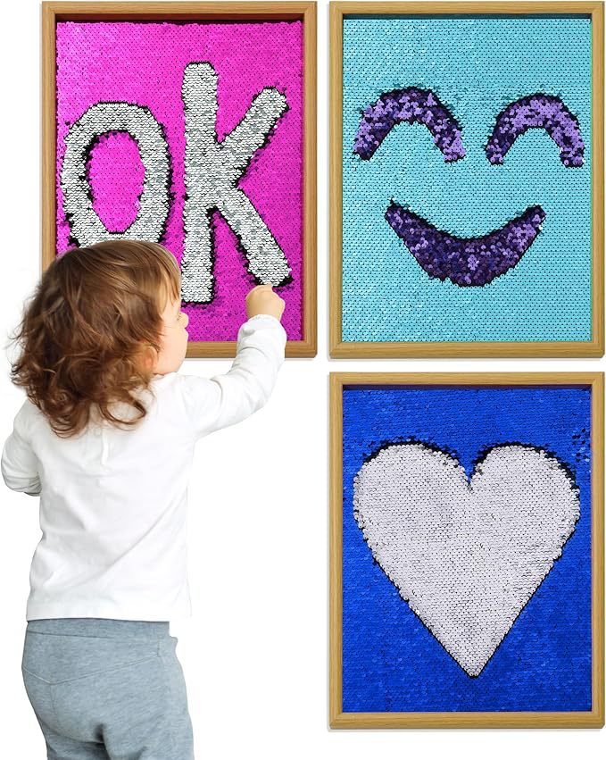 Sensory Sequine Wall Panel Toy Frame