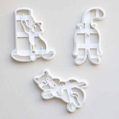 Cookie Play Dough Shape Stencil Pussy Cat Kitty Pack