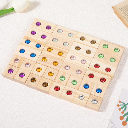 50 Piece Gem Block Acrylic Gemstone Building Blocks