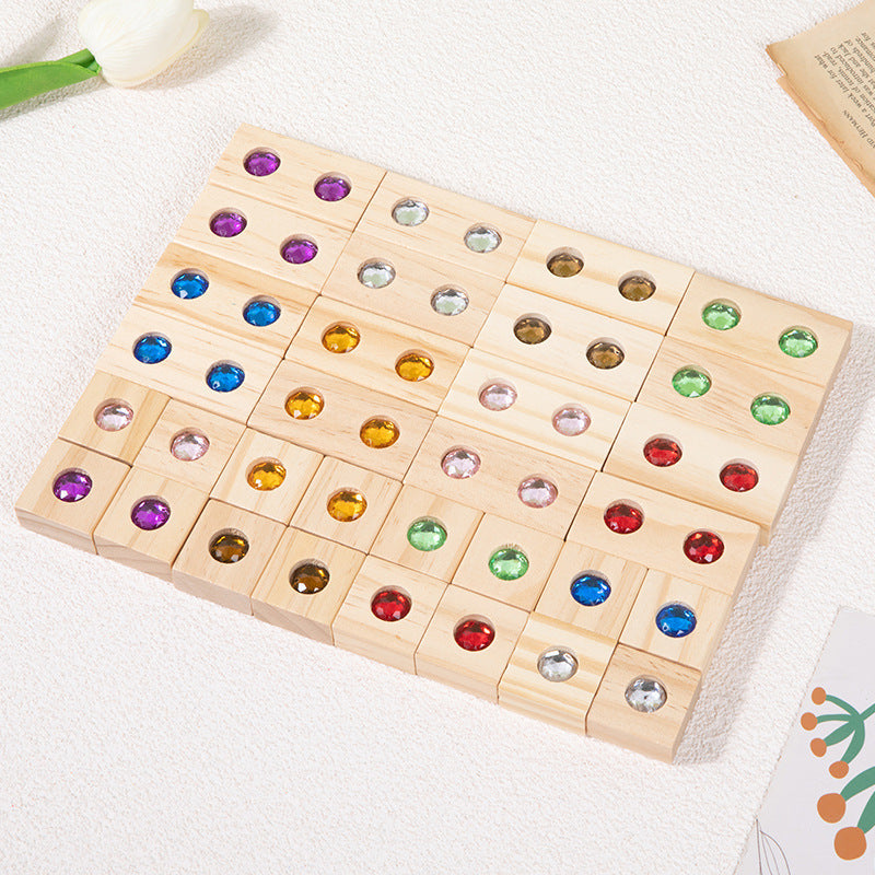 50 Piece Gem Block Acrylic Gemstone Building Blocks