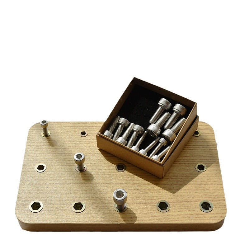 Hand Function Rehabilitation Training Equipment Screws Montessori Fine Motor Skill Board