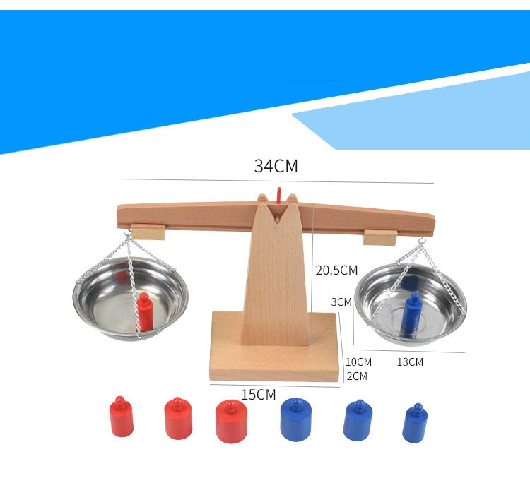 Montessori Balancing Scales Wooden Balance Scales