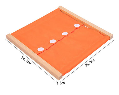 Montessori Dressing Frames A and Storage Box  Set of 6