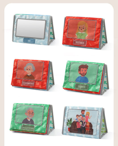 Toddler  Insertable Family Album First Photo Album Plush Tactile Sensory Customisable Cloth Book