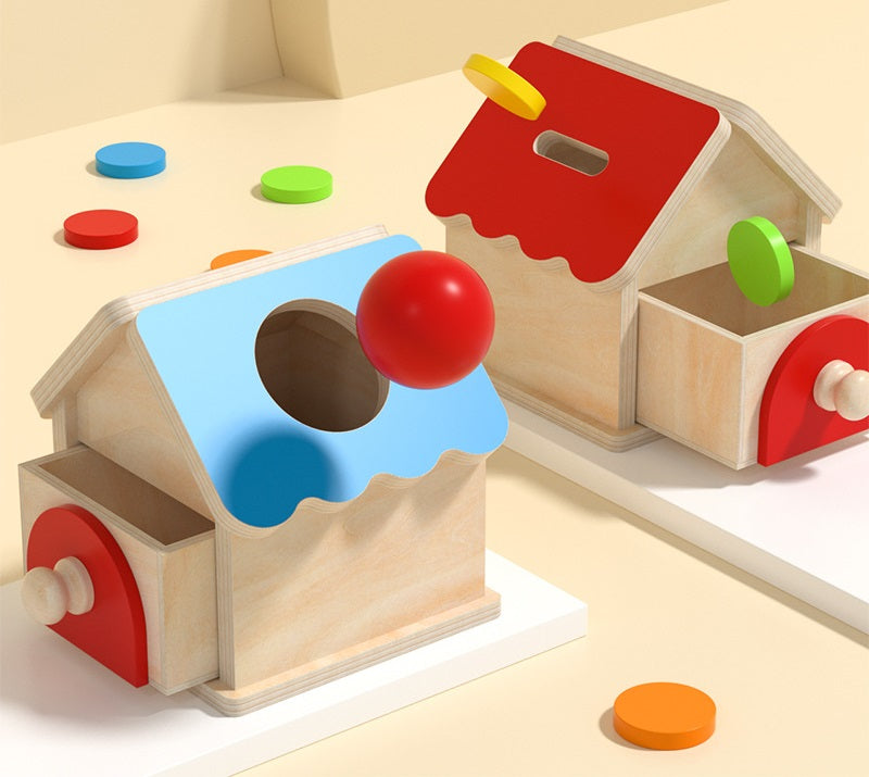 Montessori 2 in 1 Coin and Ball Drawer