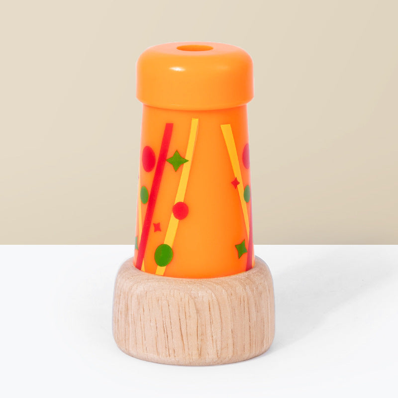 Wooden Kaleidoscope Personal Rotating Toddler Educational Toys
