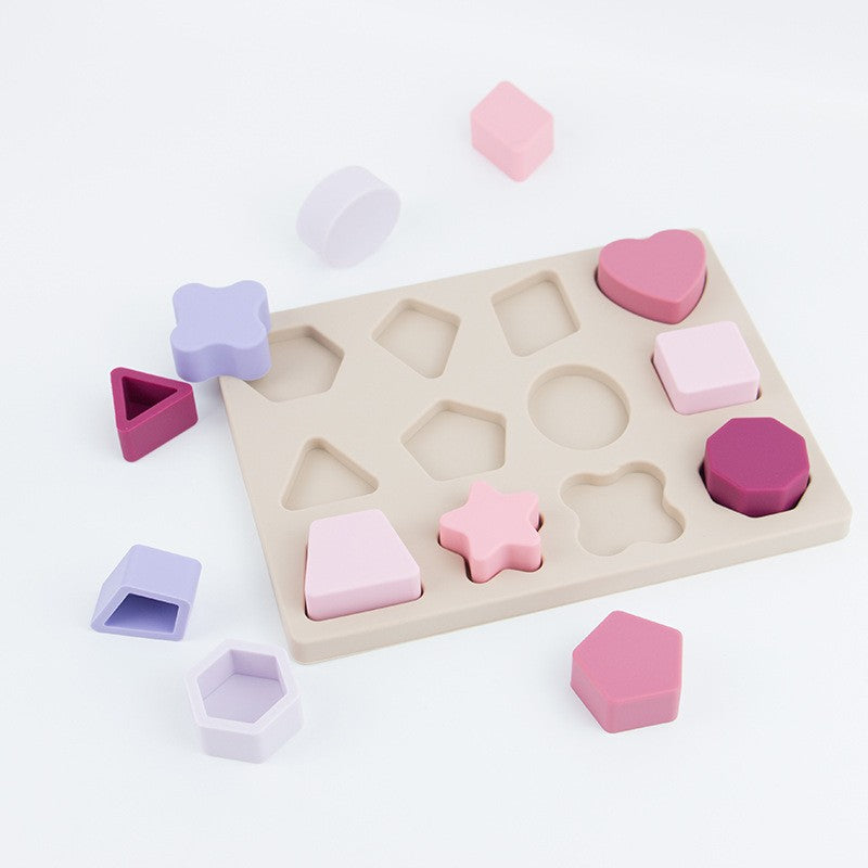 Montessori silicone shape puzzle