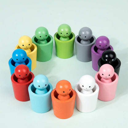 Colour Sorter Cups and Dolls Friends