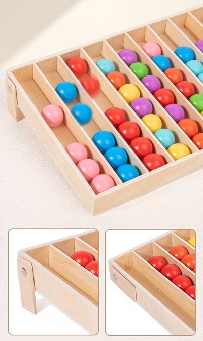 Montessori Colour Sorting Board with Ball
