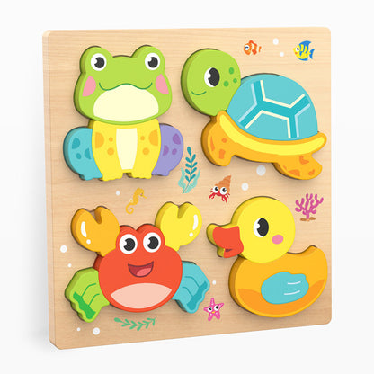 Montessori Wooden Chunky Puzzle