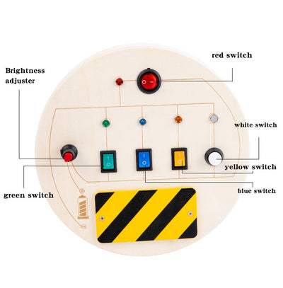 Portable LED Light Switches Busy Board D STEM