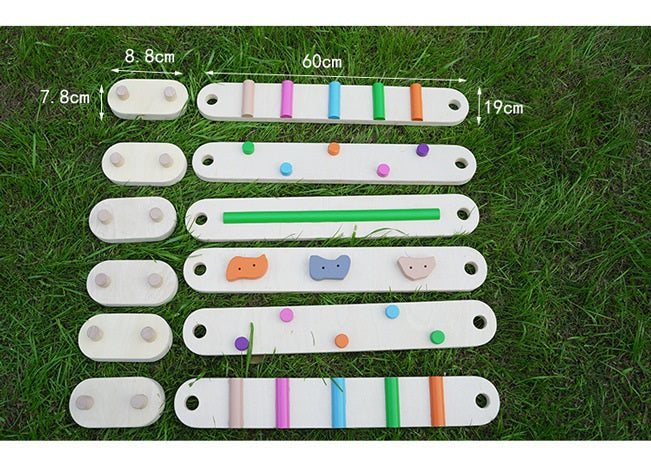 Kids Balance Beam Wooden obstacle Course Stepping Stone Toy