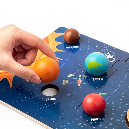 Jumbo Solar system model puzzle with Planets Board
