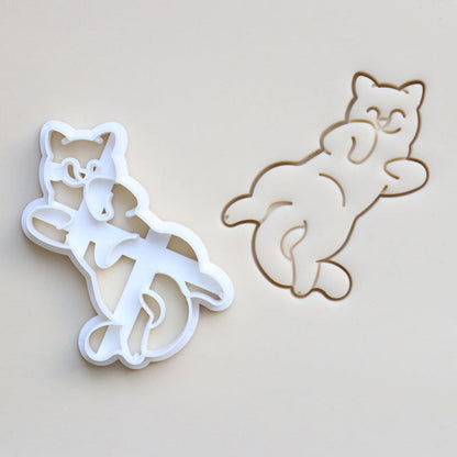Cookie Play Dough Shape Stencil Pussy Cat Kitty Pack