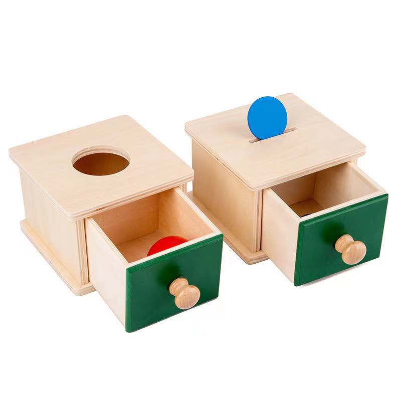 Wooden Montessori Imbucare Box (Coin and Ball)- Best montessori toys