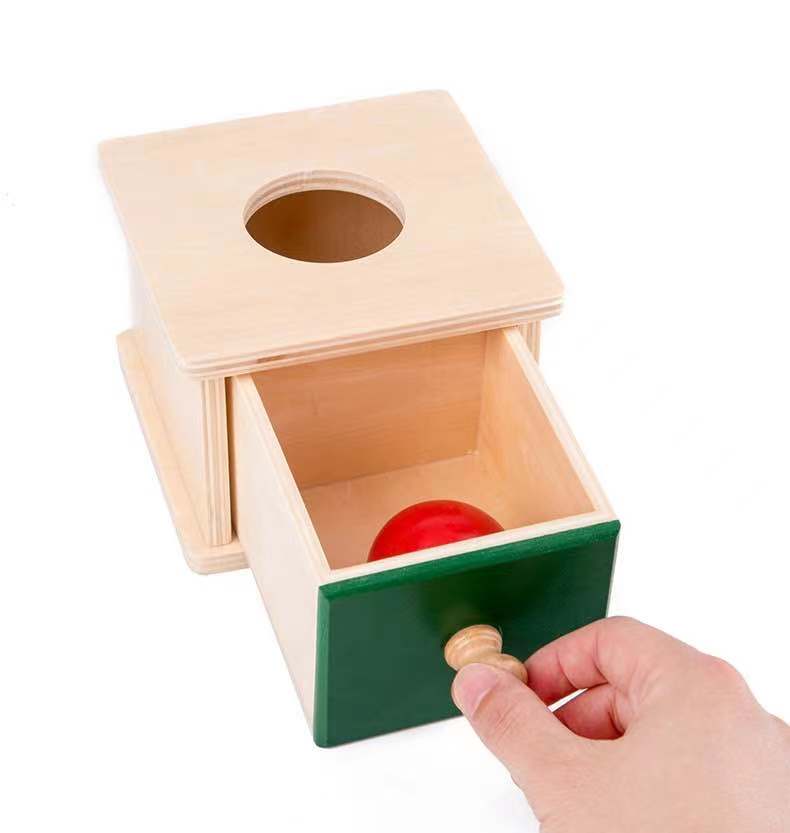 Wooden Montessori Imbucare Box (Coin and Ball)- Best montessori toys