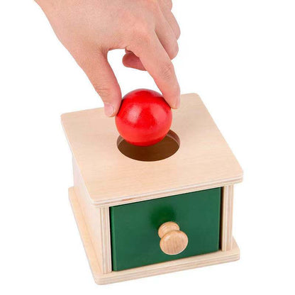 Wooden Montessori Imbucare Box (Coin and Ball)- Best montessori toys