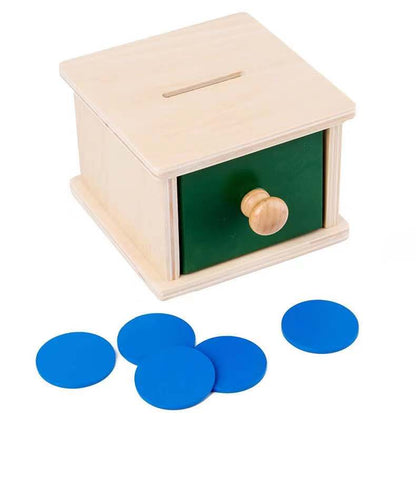 Wooden Montessori Imbucare Box (Coin and Ball)- Best montessori toys