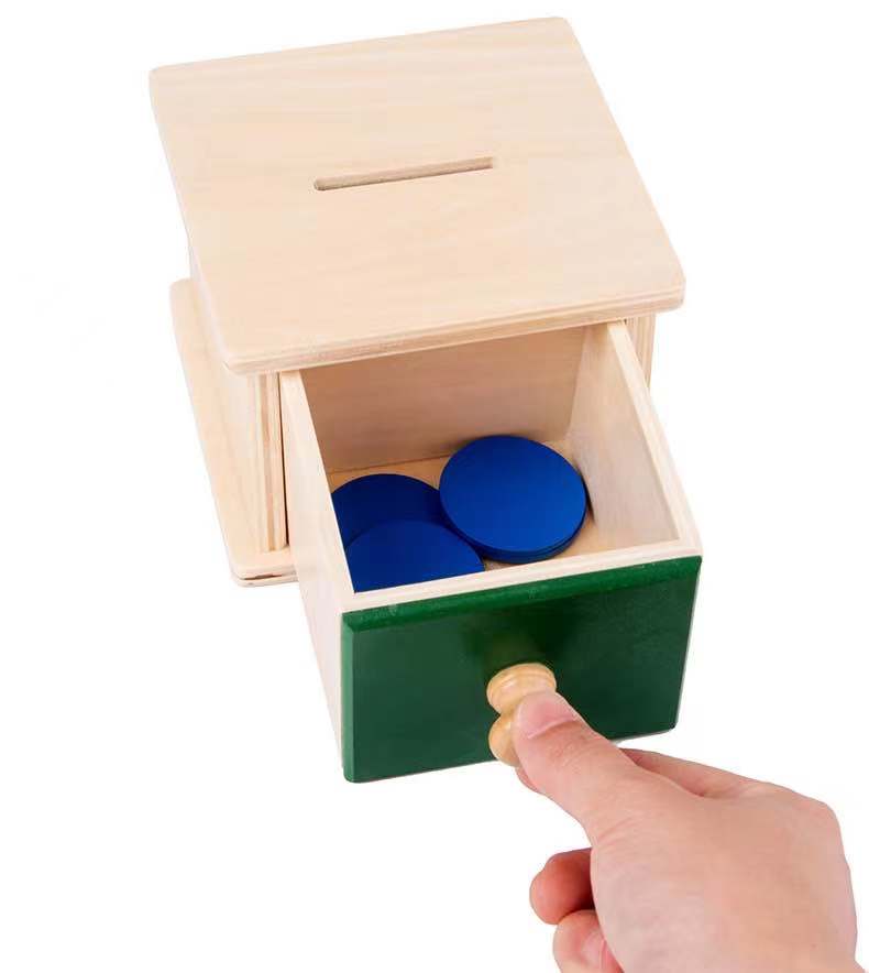 Wooden Montessori Imbucare Box (Coin and Ball)- Best montessori toys
