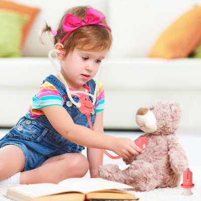 Kit médico interactivo para niños con luces y sonidos: Maletín de juguete médico educativo con disfraces para niños y niñas de 3 a 8 años - Regalo perfecto para aprender y jugar