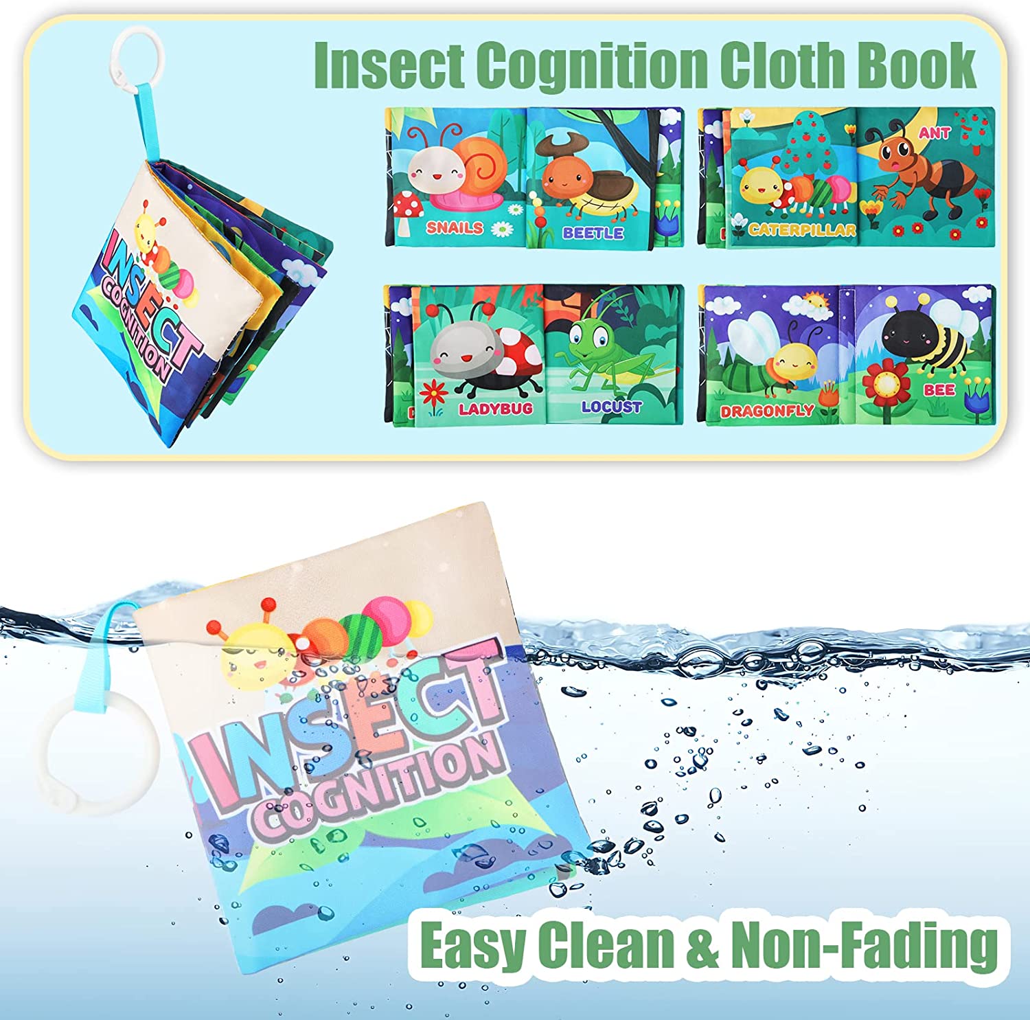 Baby Tissue Box Toy Baby Sensory Toys Early Year Educational Learning Baby Magic Tissue Box with Rattle Mirror Crinkle Tissue Papers Scarves