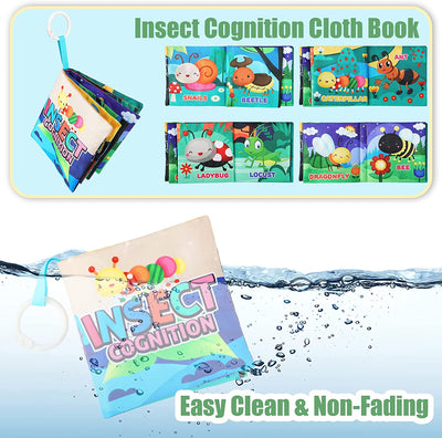 Baby Tissue Box Toy Baby Sensory Toys Early Year Educational Learning Baby Magic Tissue Box with Rattle Mirror Crinkle Tissue Papers Scarves