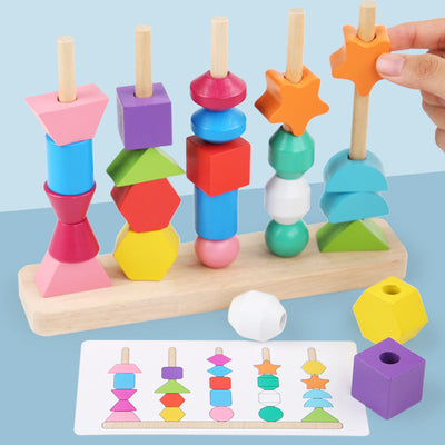 Montessori 5 Column Sequence Beads Set