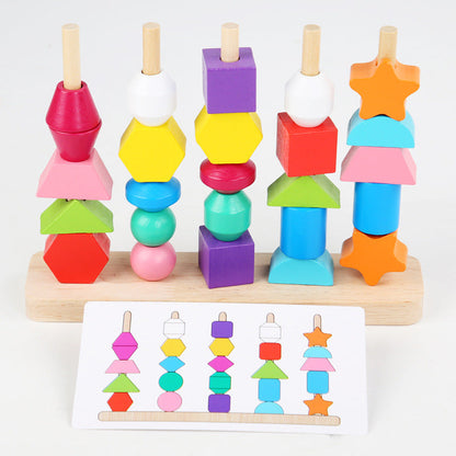 Montessori 5 Column Sequence Beads Set