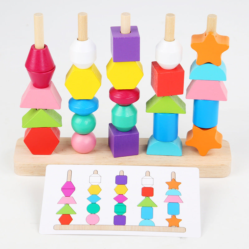 Montessori 5 Column Sequence Beads Set
