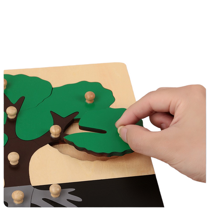 Premium Montessori Animal Puzzles Tree Puzzle
