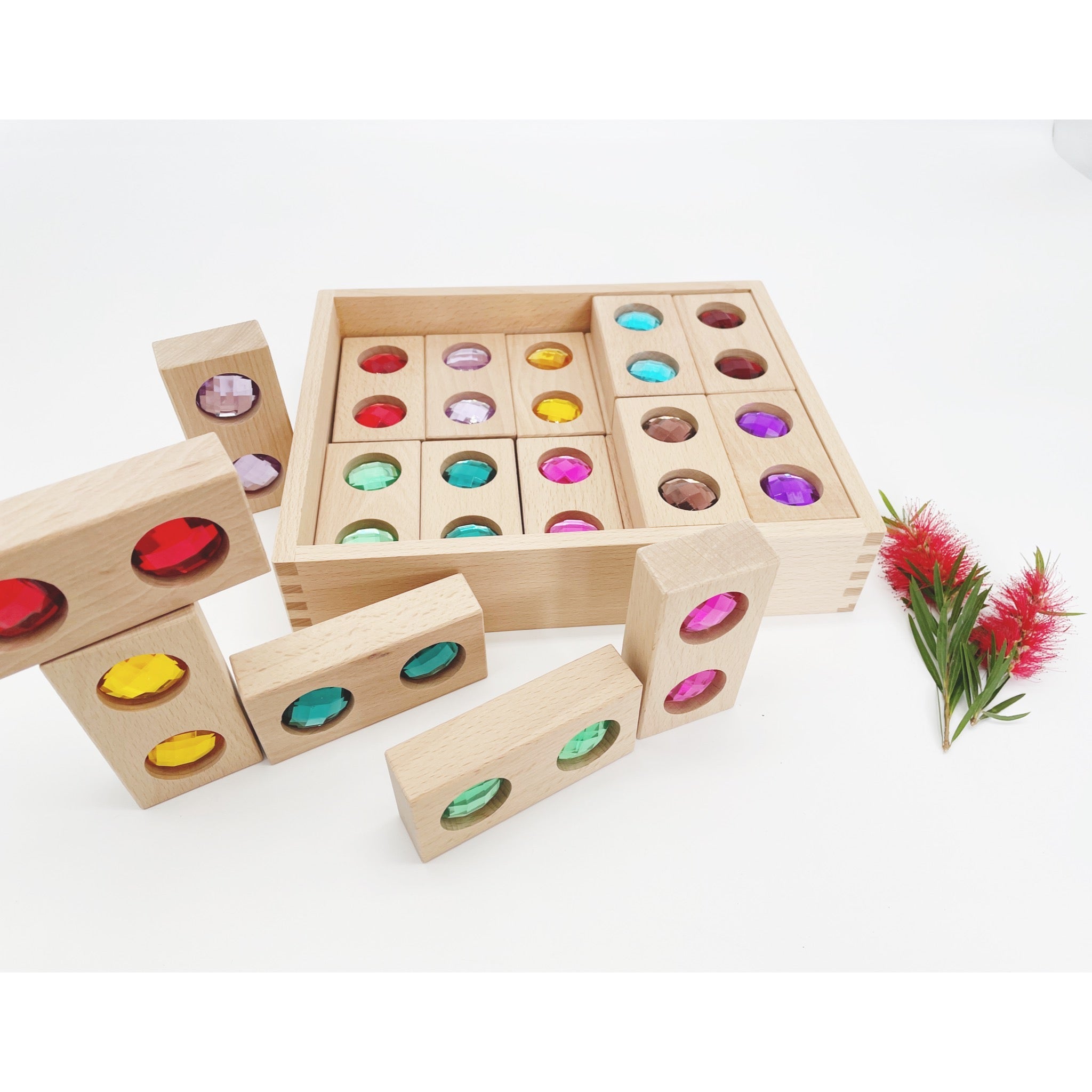 Large Double Gem Building Blocks Gemstone Block Toy