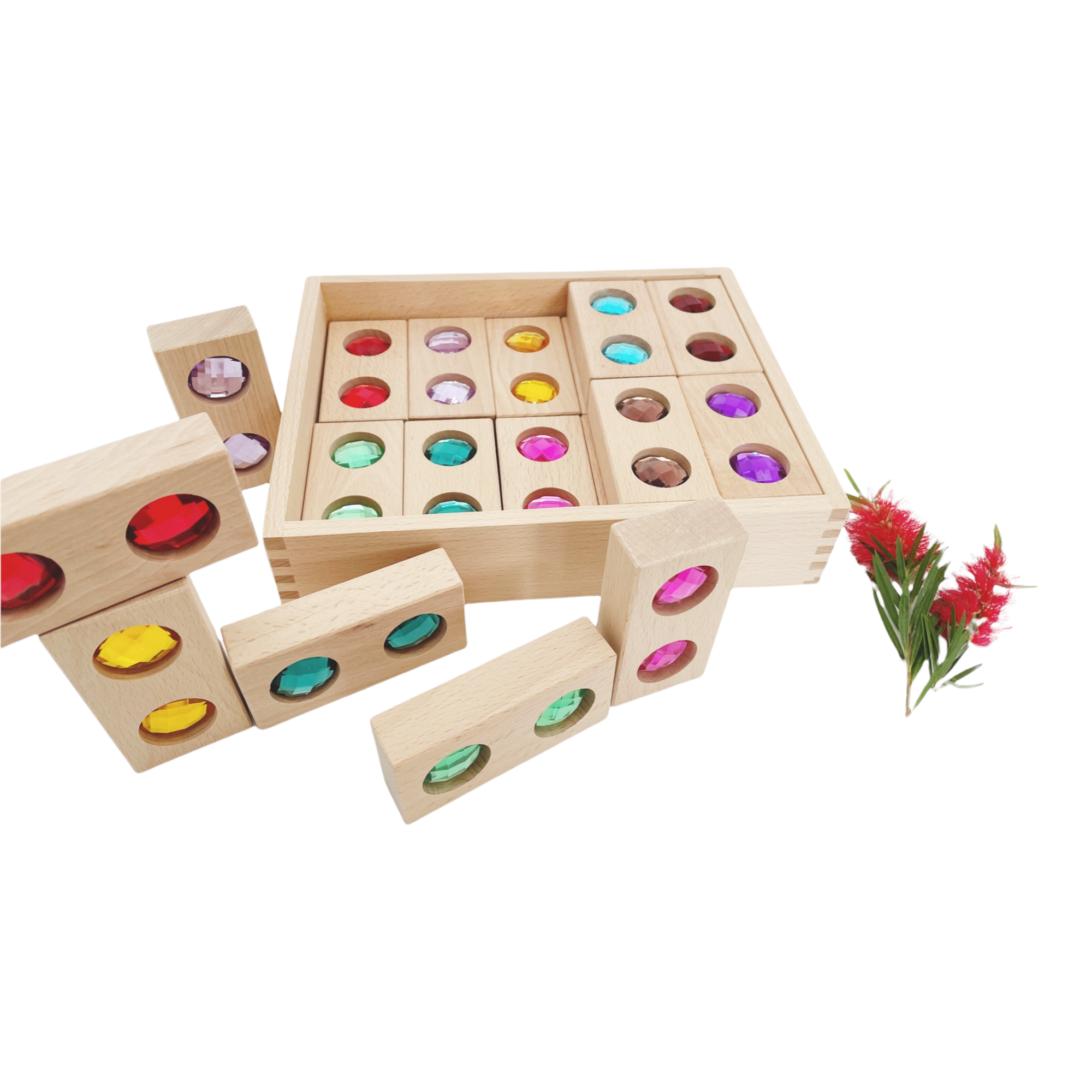 Large Double Gem Building Blocks Gemstone Block Toy